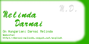 melinda darnai business card